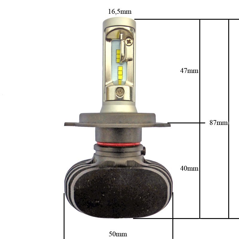 Ampoule LED H4 Tecno Globe moto : , ampoule de moto