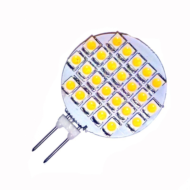 Ampoule led G4 à 24 leds 3020 blanc chaud - Led-effect