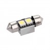 Ampoule C5W 31 mm 2 leds 5050 blanches 6 volts