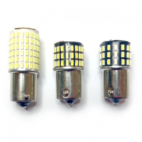 ZSZT BA15S led 12v 24v Ampoule Blanc chaud 3000K, baïonnette unique Contact  1156 1141 LED remplacement pour l'éclairage intérieur RV caravane bateau  etc (Lot de 2) : : Auto et Moto