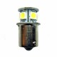 Ampoule R5W, R10W BA15S à 8 Leds blanches