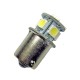 Ampoule R5W, R10W BA15S à 8 Leds blanches