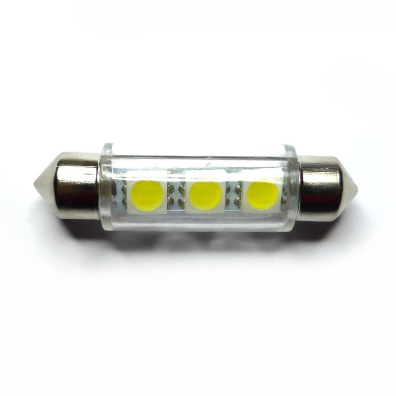 AMPOULE LED C3W-C5W-C10W CREE TH3 NAVETTE 24V CAMION