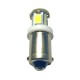 Ampoule T4W BA9S 6 leds blanches 6 volts