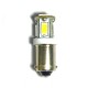 Ampoule T4W BA9S 6 leds blanches 6 volts