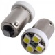 Ampoule led 24 volts T4W BA9S 4 leds sans polarité