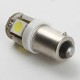 Ampoule 24 volts H6W BAX9S 5 leds sans polarité