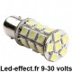 Ampoule P21/5W BAY15D 27 Leds blanches 9-30 volts