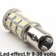 Ampoule P21/5W BAY15D 27 Leds blanches 9-30 volts