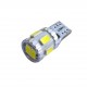 Ampoule Led T10 W5W 8 leds blanches 5630 canbus anti-erreur