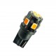 ampoule led Wedge T10 W5W 9 leds 2835 oranges