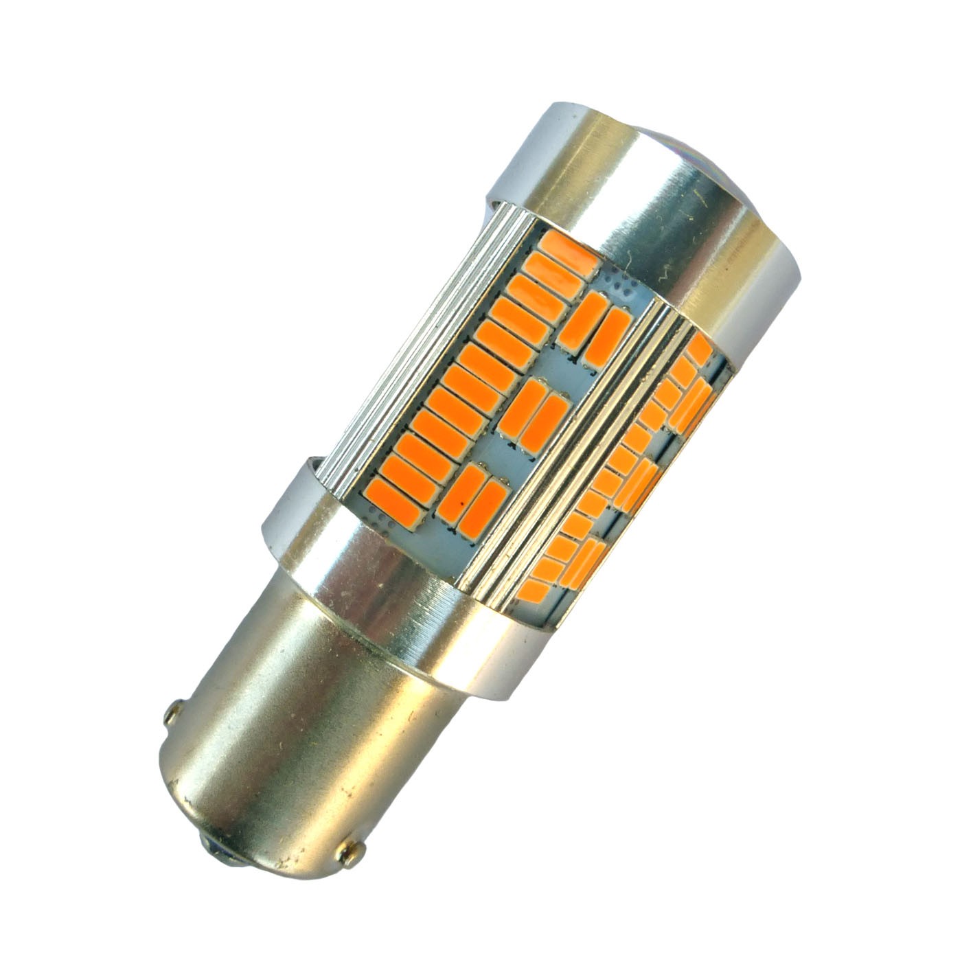 Ampoule canbus PY21W BAU15S 105 leds 4014 orange pour clignotant - Led -effect