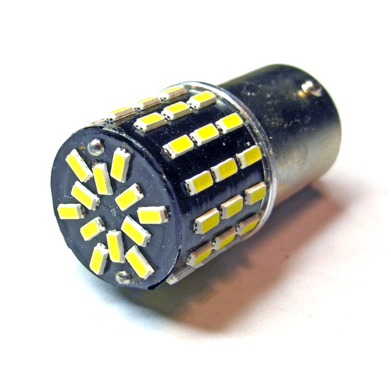 Lot De 2 Ampoules LED P21W BA15S - Orange 12V - Pour Clignotants, Feux Arrière... - Garantie 1 An