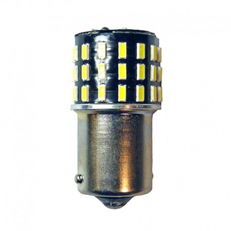 Ampoule LED BA15S P21W Rouge 144 SMD Canbus Pour Feu Stop & Frein - 12V - Neuf Garantie 1 An