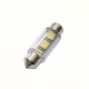 Ampoule C5W 36 mm 3 leds 5050 blanches 6 volts