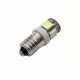 Ampoule E(P)10 5 leds blanches 6 volts