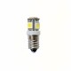 Ampoule E(P)10 5 leds blanches 6 volts