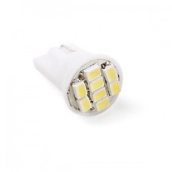 Ampoule T10 W5W 8 leds blanches 24 volts