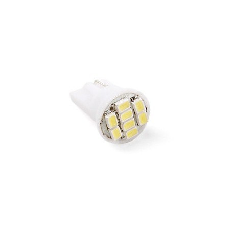 Ampoule T10 W5W 8 leds blanches 24 volts