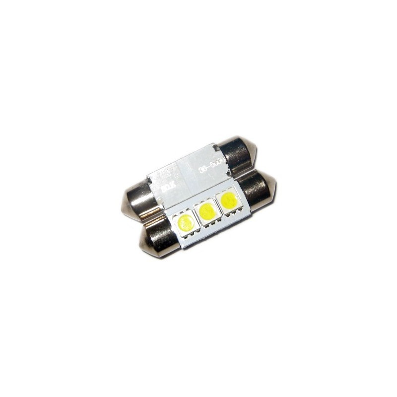 LED L073 C5W 36mm 3xSMD5050 12V Blanc