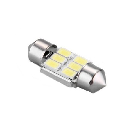 Ampoule C5W C7W 31mm 6 leds blanches