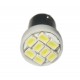 Ampoule H6W BAX9S blanche à 8 leds