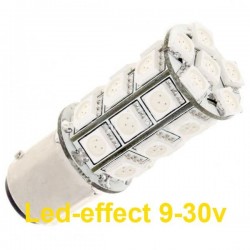 Ampoule PY21W BAU15S 27 Leds ambres 9 à 30 volts