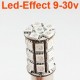 Ampoule P21W-BA15S 27 Leds Rouges 9-30 Volts