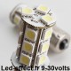 Ampoule P21W-BA15S 18 Leds blanches 9-30 Volts