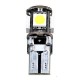 Ampoule Led T10 W5W 5 leds blanches canbus anti-erreur