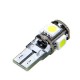 Ampoule Led T10 W5W 5 leds blanches canbus anti-erreur
