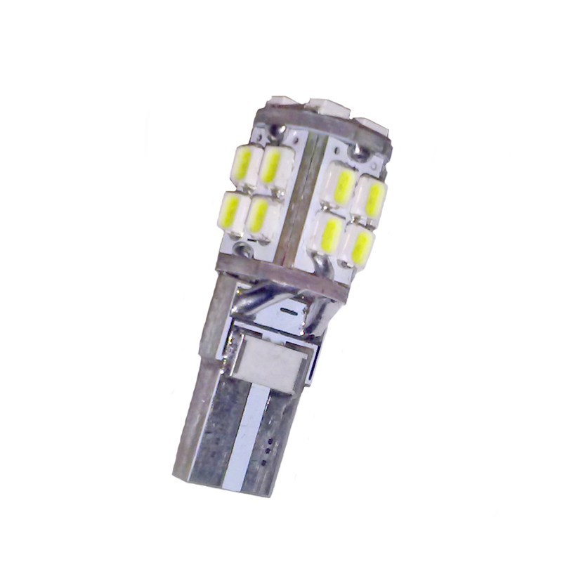 Ampoule led T10 W5W 20 leds blanches anti-erreur canbus - Led-effect