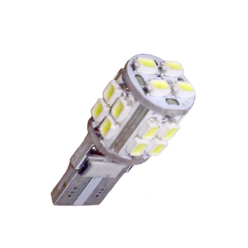 Ampoule Led T10 W5W 5 leds blanches canbus anti-erreur - Led-effect