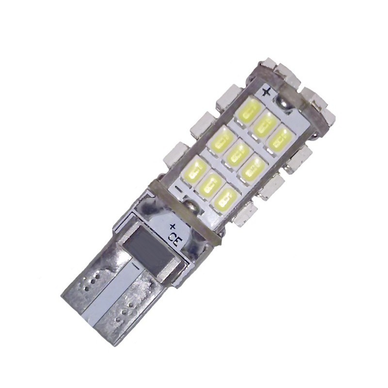 Ampoule led T10 W5W W16W 42 leds blanches anti-erreur canbus - Led-effect