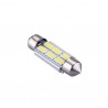 Ampoule navette c5w c7w c10w de 36 mm 6 leds blanches 5630