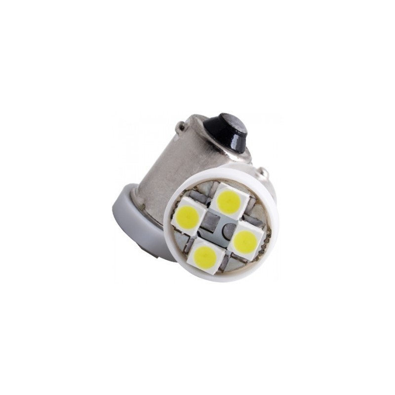 1 AMPOULE LED BA9S T4W A 4 LED RONDE 24V POLARISEE PLAFONNIER VEILLEUSE  ECLAIRAGE DE PLAQUE CAMION à 2,22 € chez [SHOP_NAM