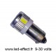 Ampoule T4W BA9S 6 leds blanches 5630 9 à 30 volts