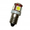 Ampoule E(P)10 5 leds blanches 6 volts