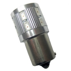 Ampoule P21W BA15S 12+1 Leds ambres 9 à 30 volts